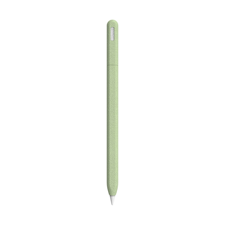 For Apple Pencil 2 LOVE MEI Frosted Leather Texture Silicone Protective Pen Case(Green) - HoMEdemic™ 