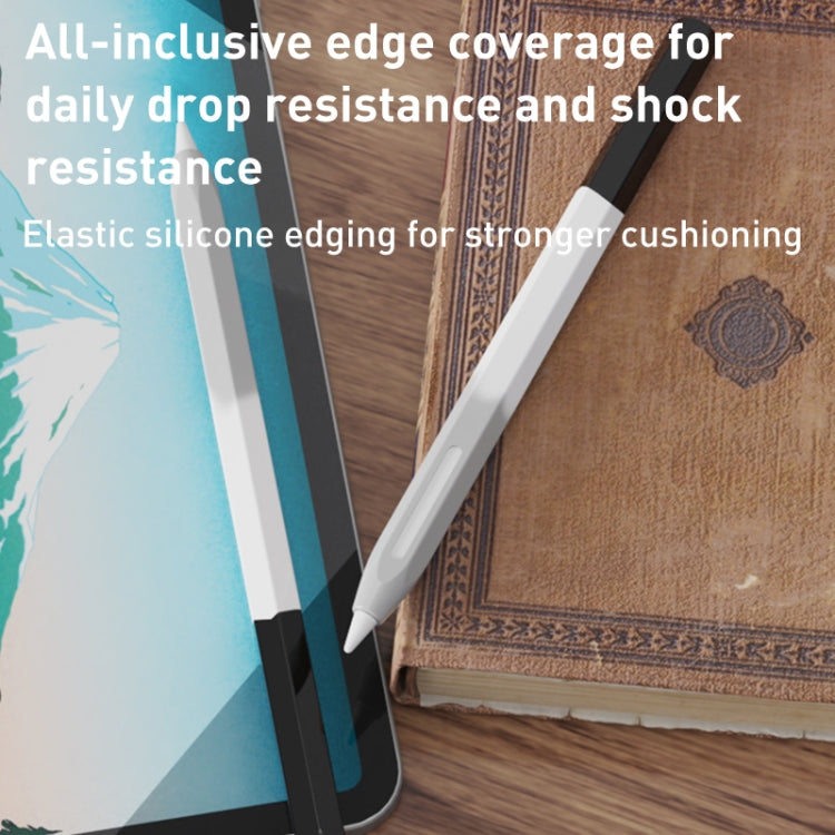 For Apple Pencil 2 LOVE MEI Rainbow Liquid Silicone Protective Pen Case(Black) - HoMEdemic™ 