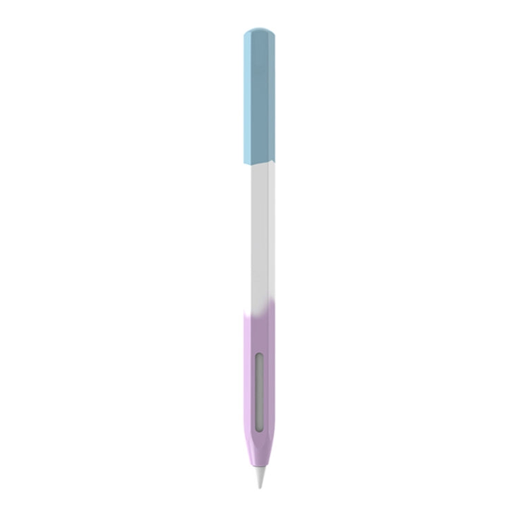 For Apple Pencil 2 LOVE MEI Rainbow Liquid Silicone Protective Pen Case(Blue) - HoMEdemic™ 