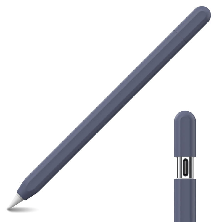 For Apple Pencil (USB-C) AhaStyle PT65-3 Silicone Same Color Protective Case(Midnight Blue) - HoMEdemic™ 
