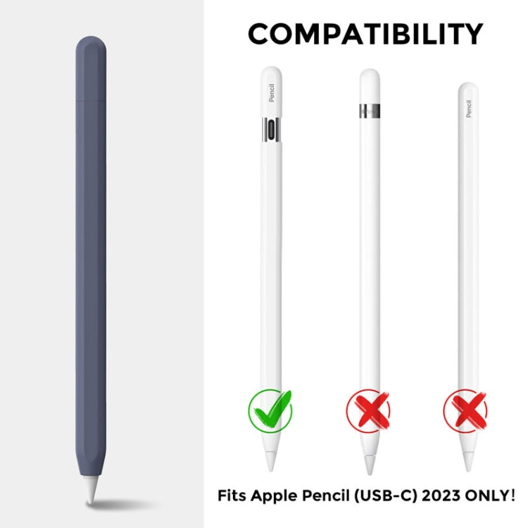 For Apple Pencil (USB-C) AhaStyle PT65-3 Silicone Same Color Protective Case(White) - HoMEdemic™ 
