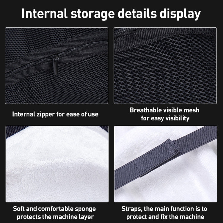 For Apple Vision Pro EVA Cloth Velvet Handle Waterproof Host Storage Bag(Black) - HoMEdemic™ 