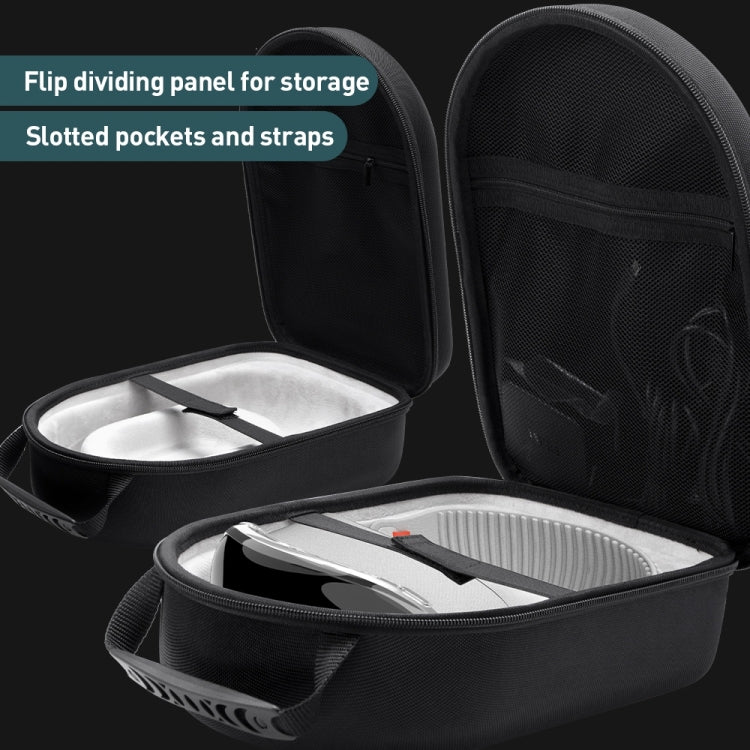 For Apple Vision Pro EVA Cloth Velvet Handle Waterproof Host Storage Bag(Black) - HoMEdemic™ 