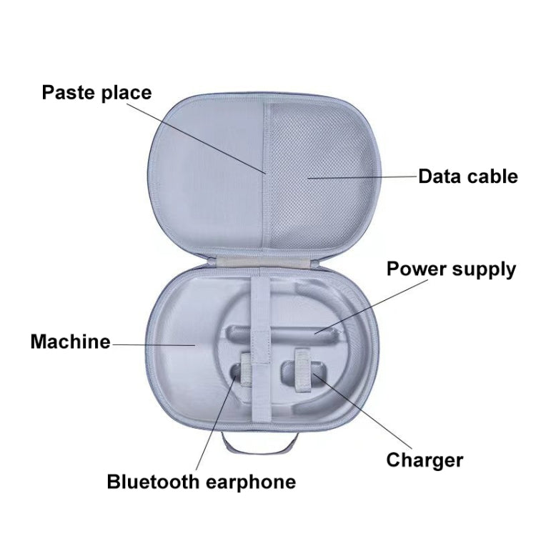 For Apple Vision Pro VR Anti-Fall And Shock-Absorbing EVA Hard Shell Storage Bag(Purple) - HoMEdemic™ 