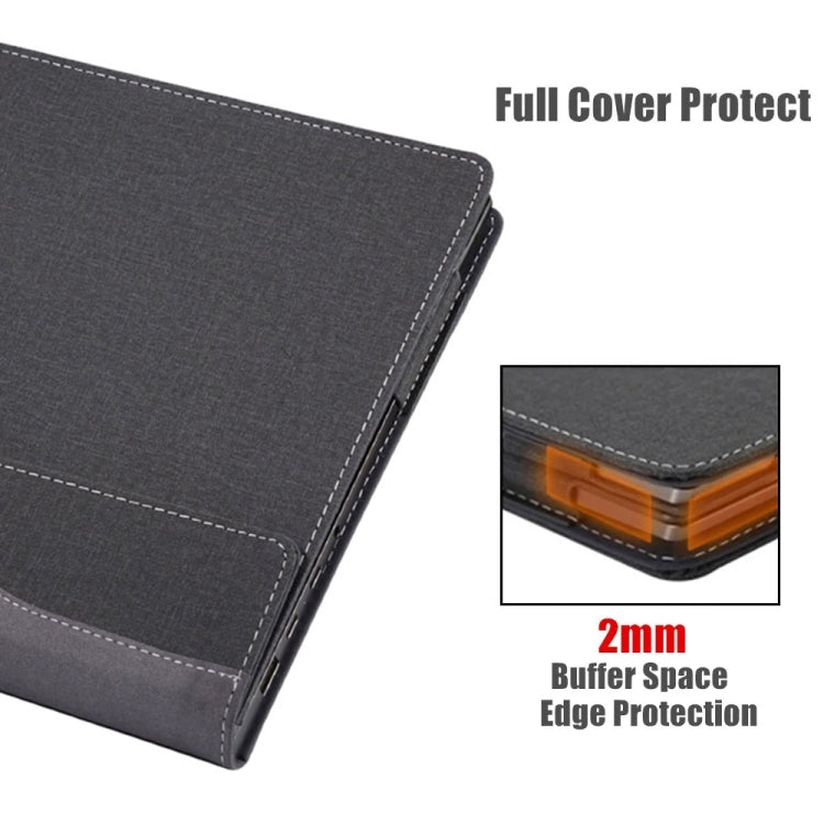 For Asus Zenbook S 13 Flip UP5302 Leather Laptop Shockproof Protective Case(Dark Blue) - HoMEdemic™ 