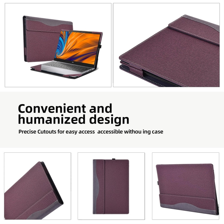 For Asus Zenbook S 13 Flip UP5302 Leather Laptop Shockproof Protective Case(Dark Blue) - HoMEdemic™ 