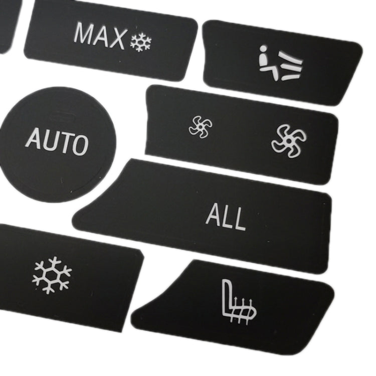 For BMW 5 Series/7 Series/X5/C6/F10/F01/F15 Air Conditioning Button Repair Sticker, Style: A 13pcs No OFF - HoMEdemic™ 