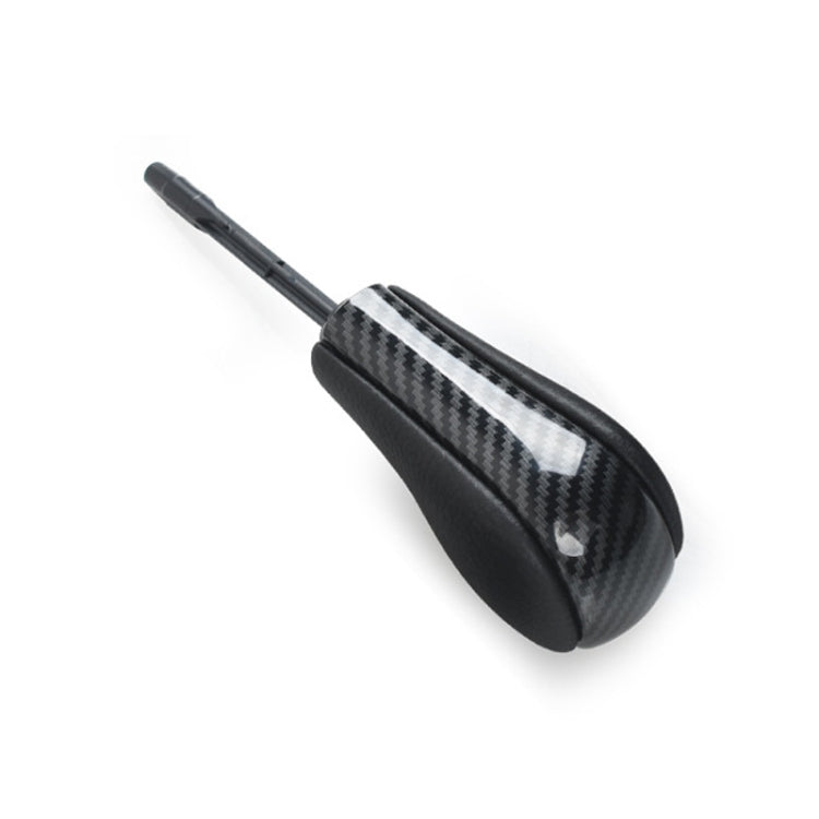 For BMW E Chassis Gear Lever Head, Universal For Left And Right Driving, Style: 3/5/7 Series X3 Z3 X6 Round Head Carbon Fiber Pattern - HoMEdemic™ 