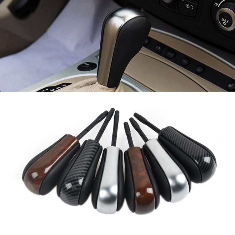 For BMW E Chassis Gear Lever Head, Universal For Left And Right Driving, Style: 3/5/7 Series X3 Z3 X6 Round Head Carbon Fiber Pattern - HoMEdemic™ 