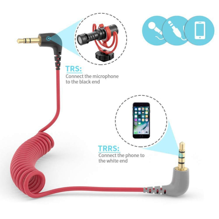 For BOYA / RODE SC7 TRS to TRRS Wireless Lavalier Microphone Cable - HoMEdemic™ 