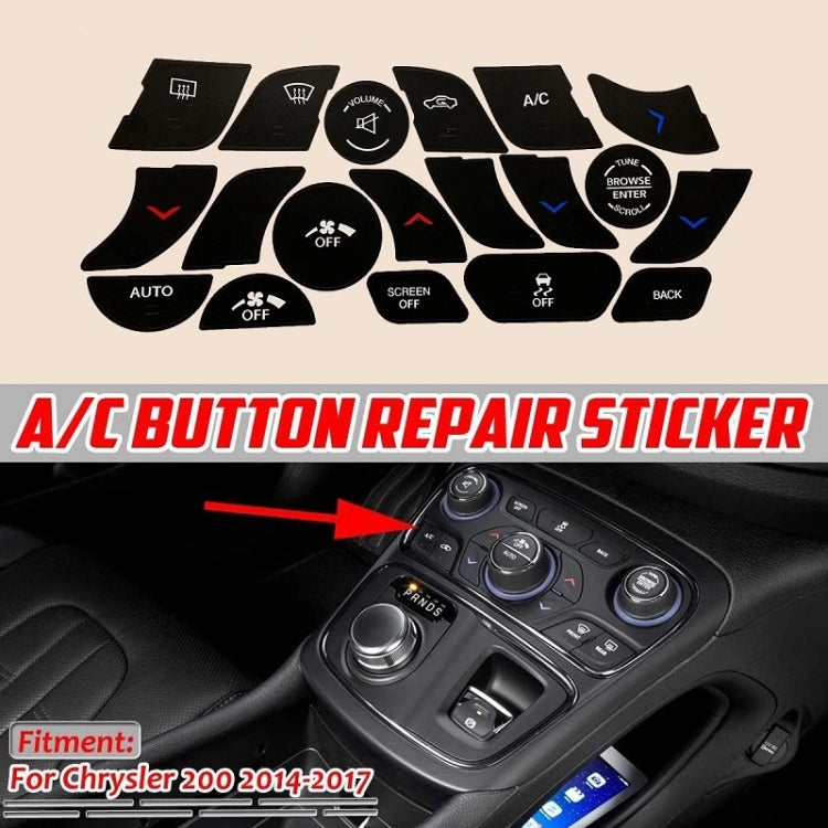 For Chrysler 200 2014-2017 Air Conditioning Button Repair Sticker - HoMEdemic™ 