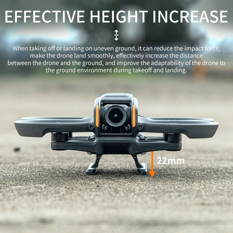 For DJI AVATA 2 STARTRC Folding Heightened Landing Gear Training Rack (Black) - HoMEdemic™ 