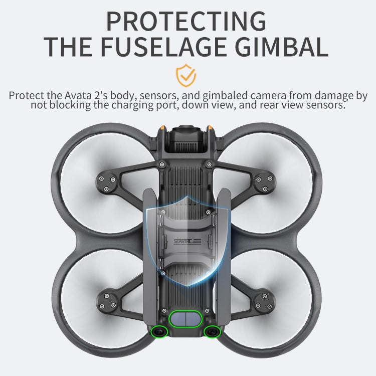 For DJI AVATA 2 STARTRC Folding Heightened Landing Gear Training Rack (Black) - HoMEdemic™ 