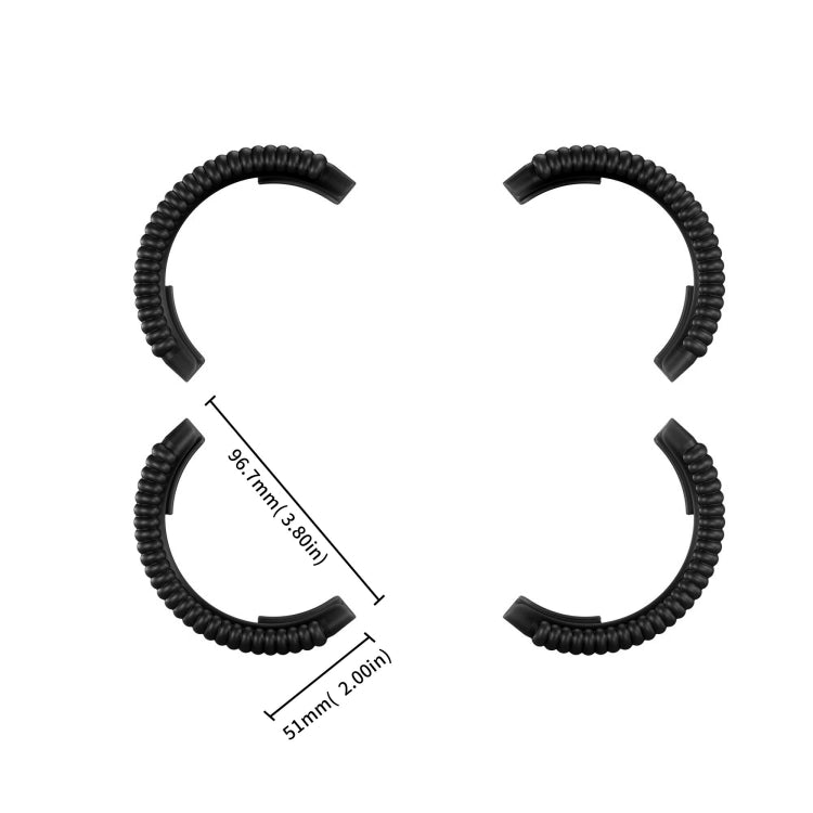 For DJI AVATA 2 STARTRC Propeller TPU Protective Guard Anti-collision Ring Cover(Black) - HoMEdemic™ 