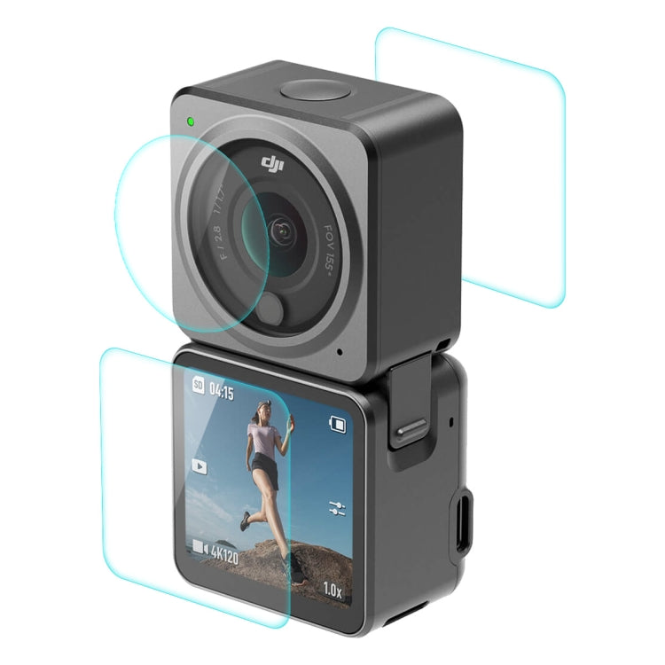 For DJI Action 2 ENKAY 0.2mm 9H Tempered Glass Screen Film, Version:Dual-Screen Combo - HoMEdemic™ 