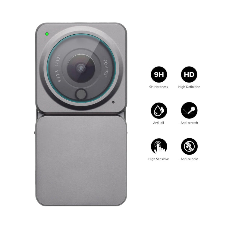 For DJI Action 2 ENKAY 0.2mm 9H Tempered Glass Screen Film, Version:Power Combo - HoMEdemic™ 