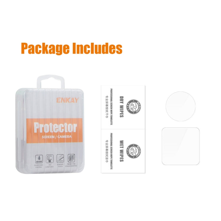 For DJI Action 2 ENKAY 0.2mm 9H Tempered Glass Screen Film, Version:Power Combo - HoMEdemic™ 