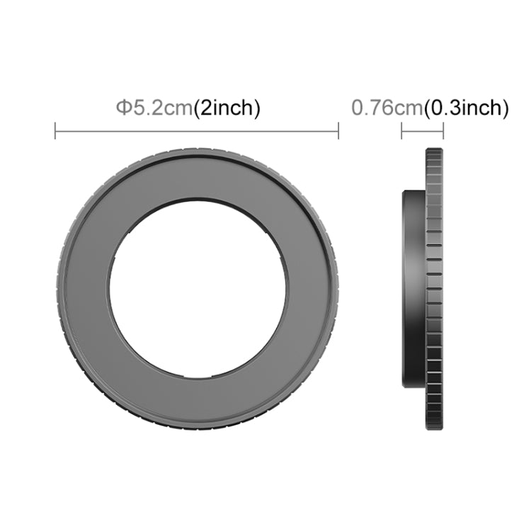 For DJI Action 5 Pro / 4 PULUZ Filter Holder Metal Protective Filter Frame (Black) - HoMEdemic™ 