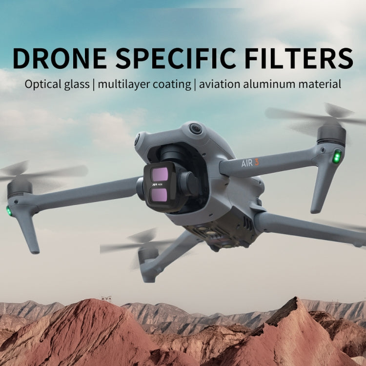 For DJI Air 3 JSR KB Series Drone Lens Filter, Filter:6 in 1 STAR CPL ND - HoMEdemic™ 