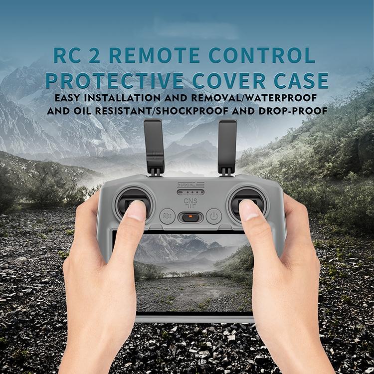For DJI Air 3 / RC2 Remote Control STARTRC Silicone Shockproof Anti-scratch Case (Grey) - HoMEdemic™ 