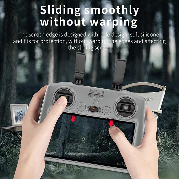 For DJI Air 3 / RC2 Remote Control STARTRC Silicone Shockproof Anti-scratch Case (Grey) - HoMEdemic™ 