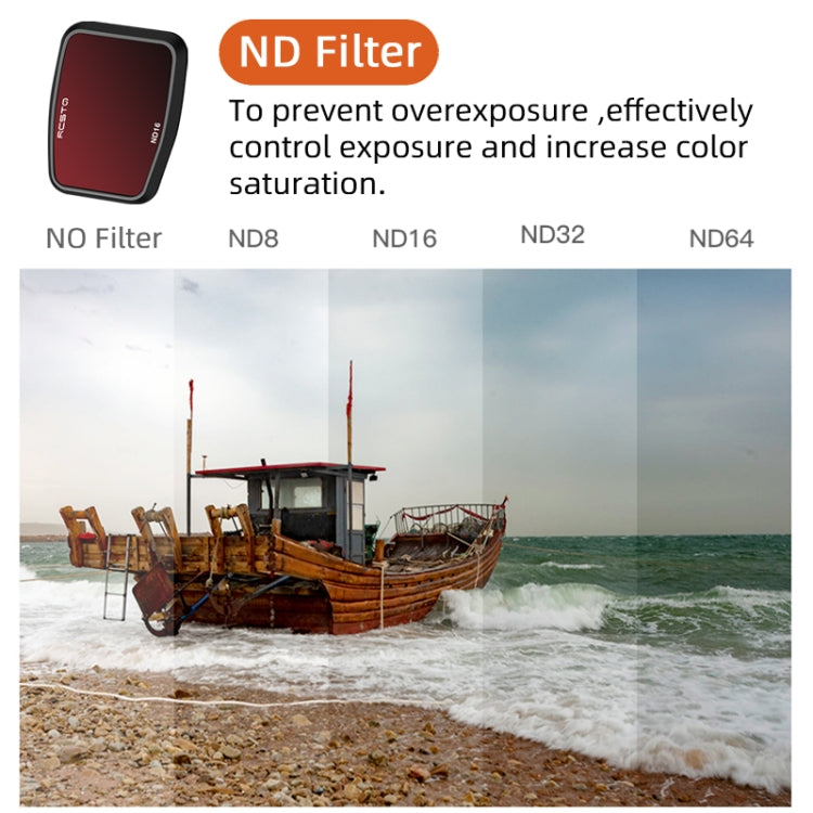 For DJI Air 3 RCSTQ Multi-Layer Coating Waterproof  Filter, Spec: ND-PL64 - HoMEdemic™ 