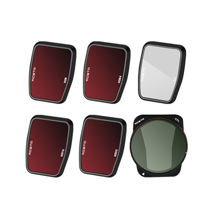 For DJI Air 3 RCSTQ Multi-Layer Coating Waterproof  Filter, Spec: ND4/8/16/32/64+UV+CPL 6 -in-1 - HoMEdemic™ 