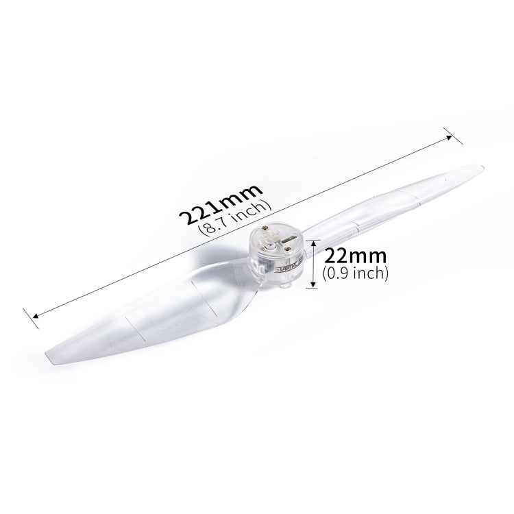 For DJI Air 3 STARTRC 2 Pairs Color LED Flash Lamp Low Noise Propellers (Transparent) - HoMEdemic™ 