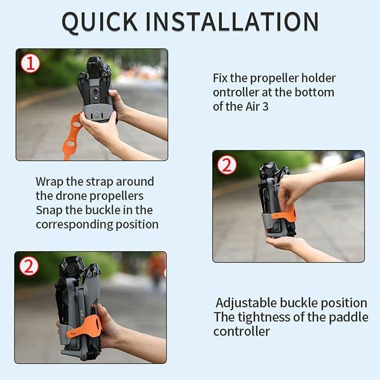 For DJI Air 3 STARTRC Propellers Holder Guard Prop Blade Stabilizer(Orange) - HoMEdemic™ 