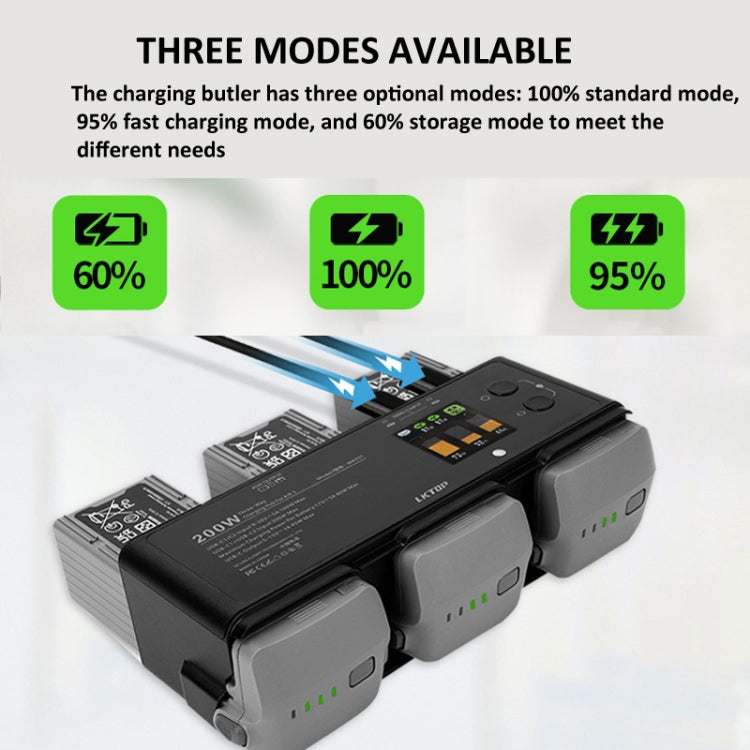 For DJI Air 3 Smart Flight Battery LKTOP 200W 3-Channel Charging Manager - HoMEdemic™ 