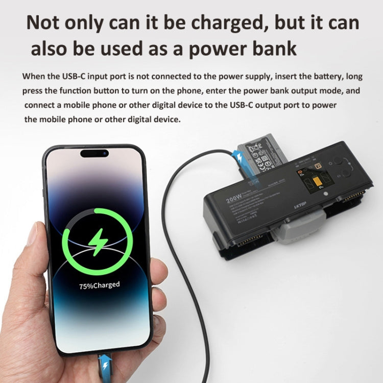 For DJI Air 3 Smart Flight Battery LKTOP 200W 3-Channel Charging Manager - HoMEdemic™ 