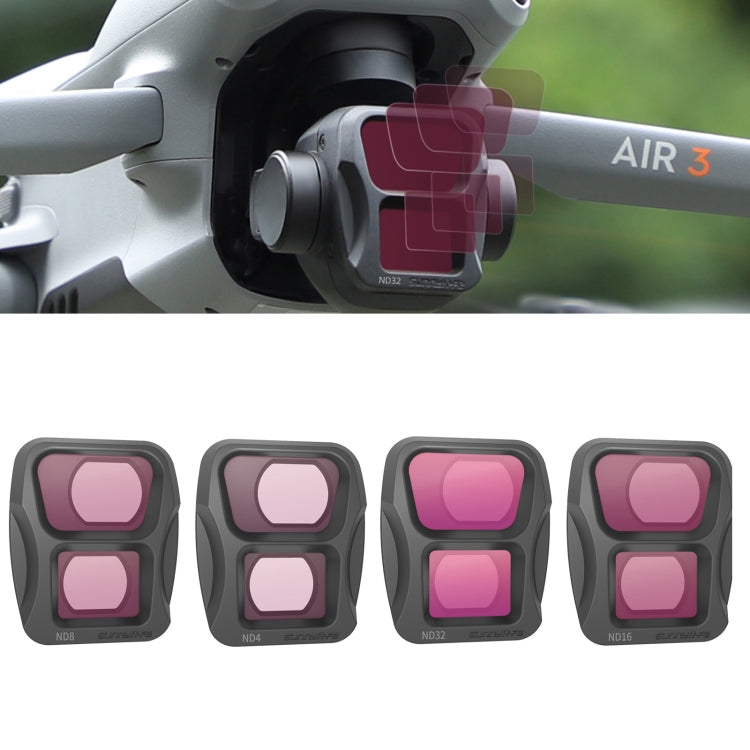 For DJI Air 3 Sunnylife Camera Lens Filter, Filter:4 in 1 ND4 ND8 ND16 ND32 - HoMEdemic™ 