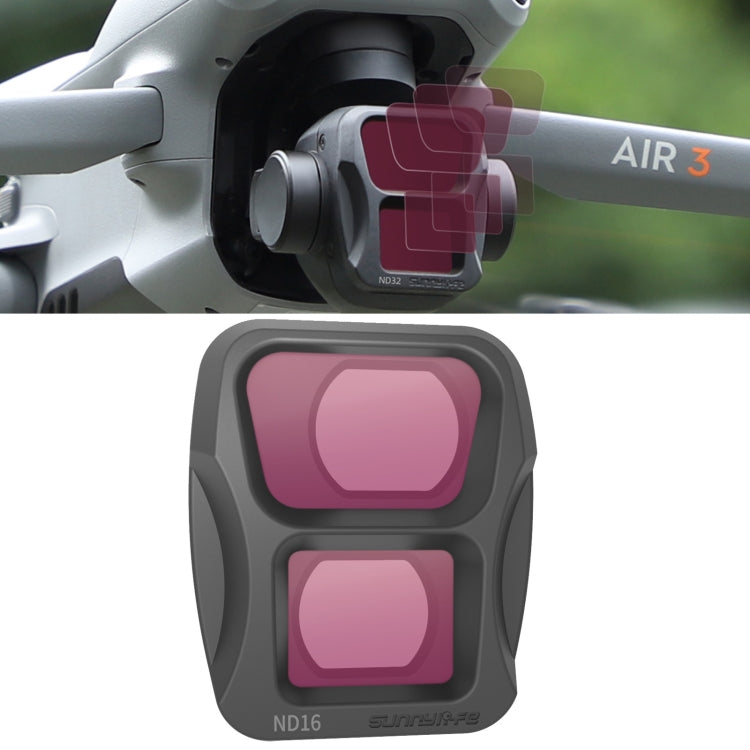 For DJI Air 3 Sunnylife Camera Lens Filter, Filter:ND16 - HoMEdemic™ 