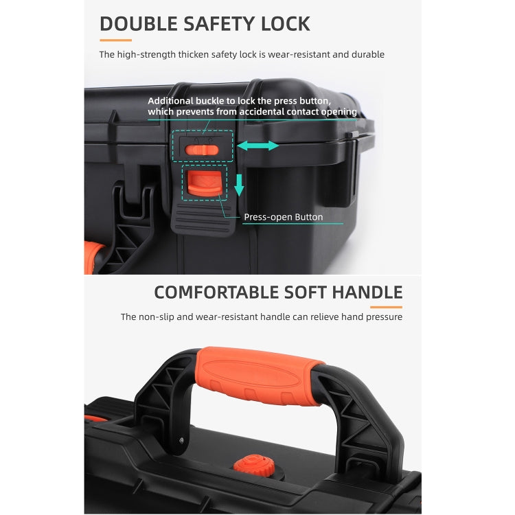 For DJI Air 3 Sunnylife Safety Carrying Case Large Capacity Waterproof Shock-proof Hard Travel Case Standard Version - HoMEdemic™ 