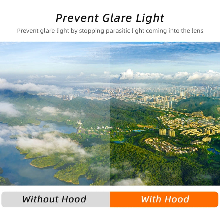 For DJI Air 3 Sunnylife ZG690 Camera Lens Sunshade Anti-glare Hood (Black) - HoMEdemic™ 