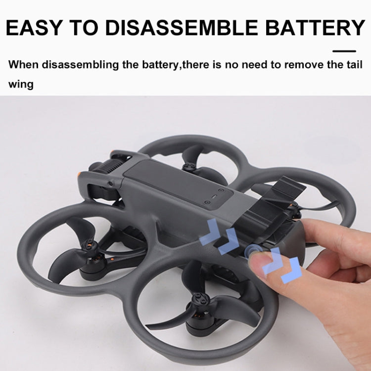 For DJI Avata 2 CQT Adhesive Airflow Cutting Flight Tail for Drones(Black) - HoMEdemic™ 