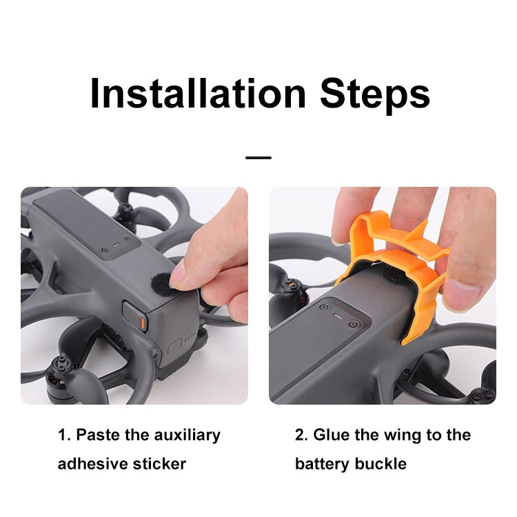 For DJI Avata 2 CQT Adhesive Airflow Cutting Flight Tail for Drones(Black) - HoMEdemic™ 