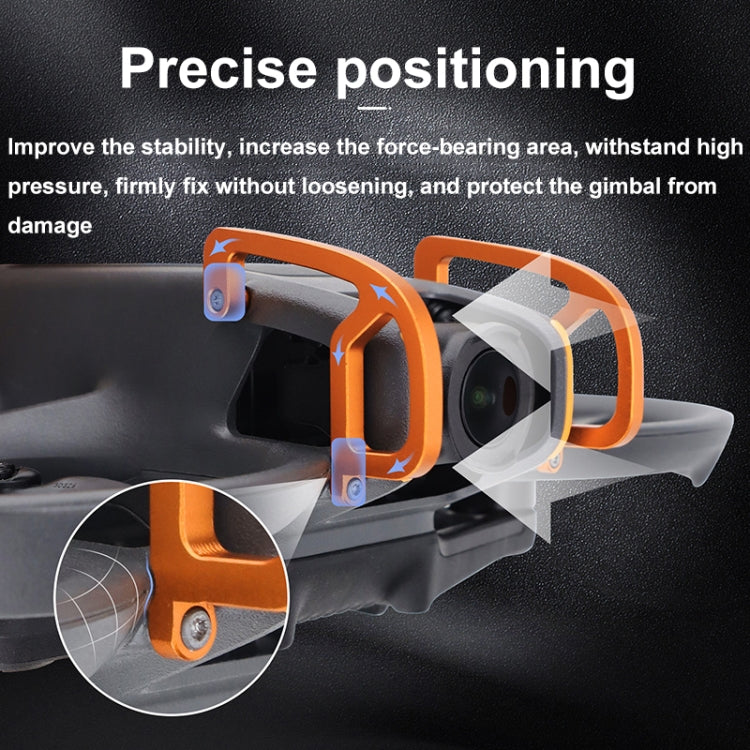 For DJI Avata 2 CQT Aluminum Alloy Drone Gimbal Lens Anti-collision Bumper(Orange) - HoMEdemic™ 