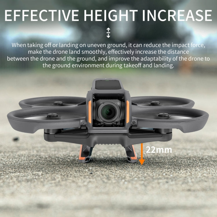 For DJI Avata 2 STARTRC Quick Release Folding Landing Gear Training Rack (Orange) - HoMEdemic™ 