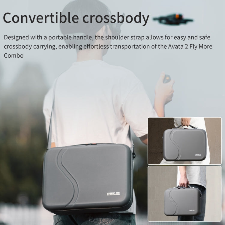 For DJI Avata 2 STARTRC WP2 Drone Handbag Messenger Storage Bag (Light Grey) - HoMEdemic™ 