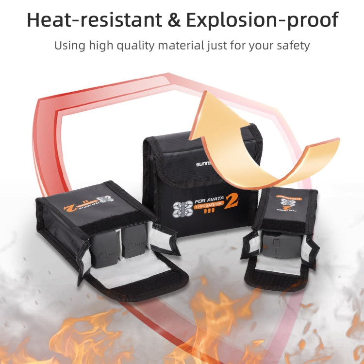 For DJI Avata 2 Sunnylife Battery Explosion-proof Safe Bag Protective Li-Po Safe Bag(For 2pcs Batteries) - HoMEdemic™ 