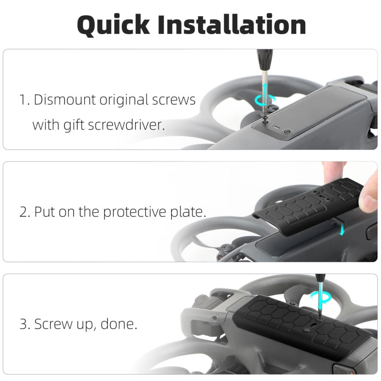 For DJI Avata 2 Sunnylife Drone Anti-Collision Protective Cover Back Plate(Black) - HoMEdemic™ 