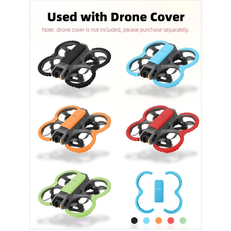 For DJI Avata 2 Sunnylife Drone Anti-Collision Protective Cover Propeller Ring Stripes(Red) - HoMEdemic™ 