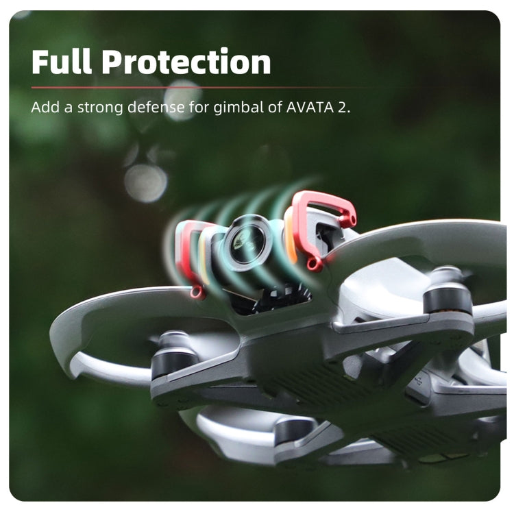 For DJI Avata 2 Sunnylife Gimbal Aluminum Anti-collision Bumper (Red) - HoMEdemic™ 