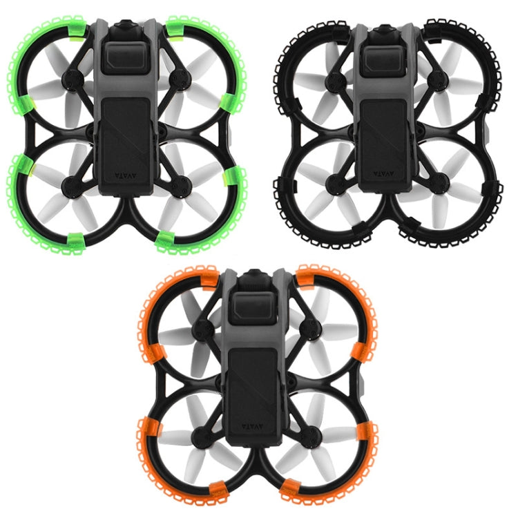For DJI Avata BRDRC-9604 4pcs Drone Propeller TPU Protective Guard UAV Bumper Anti-collision Ring Cover(Black) - HoMEdemic™ 