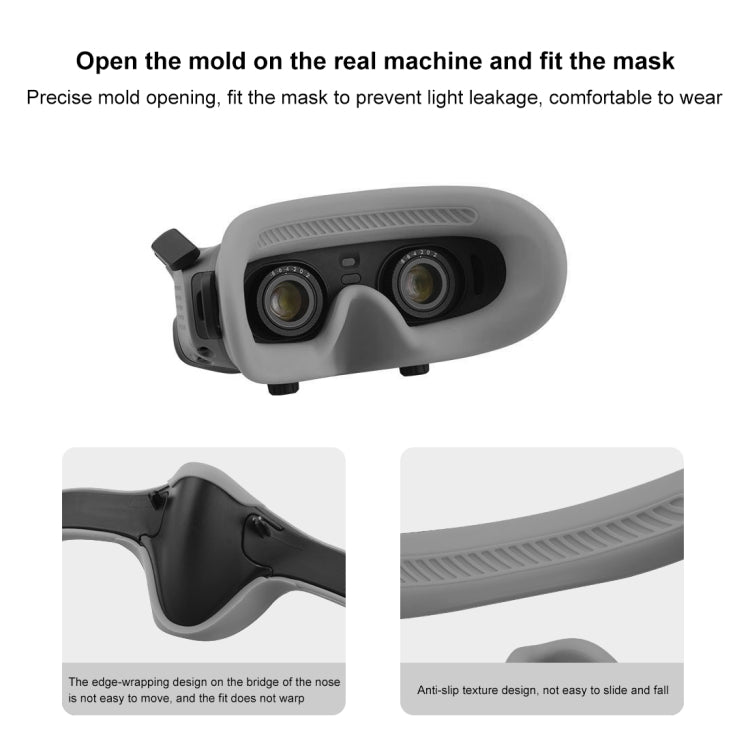 For DJI Avata Goggles 2 PULUZ Flying Eye Mask Silicone Protective Case (Grey) - HoMEdemic™ 
