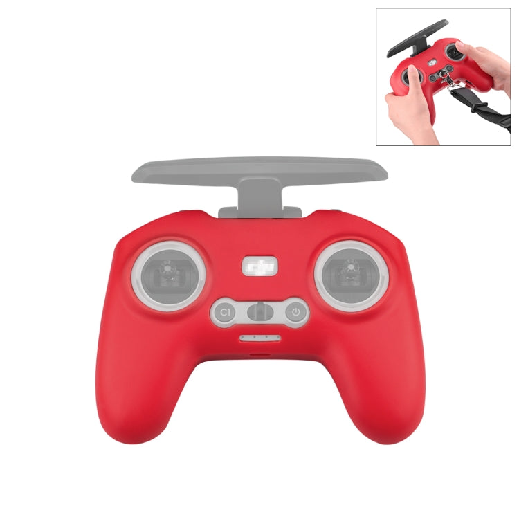 For DJI FPV Combo Remote Control PULUZ Silicone Protective Case(Red) - HoMEdemic™ 