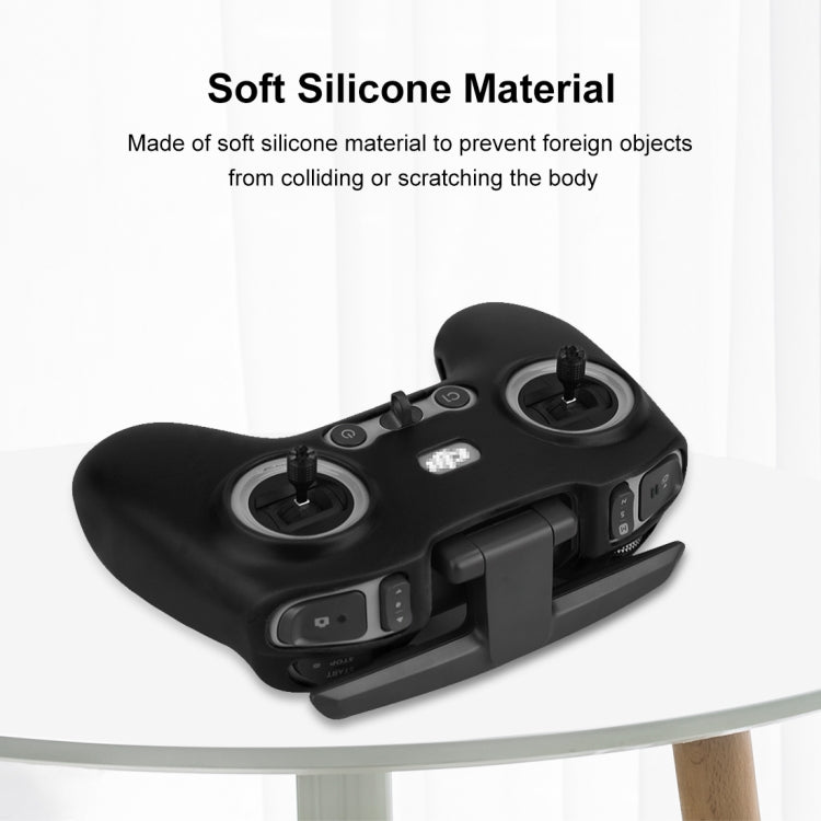 For DJI FPV Combo Remote Control PULUZ Silicone Protective Case with Neck Strap(Black) - HoMEdemic™ 