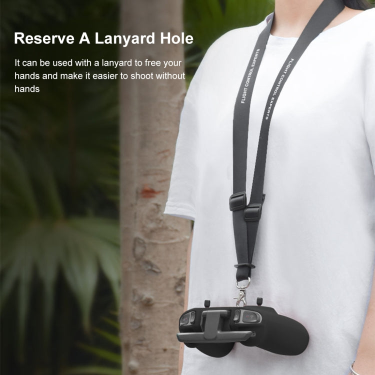 For DJI FPV Combo Remote Control PULUZ Silicone Protective Case with Neck Strap(Black) - HoMEdemic™ 