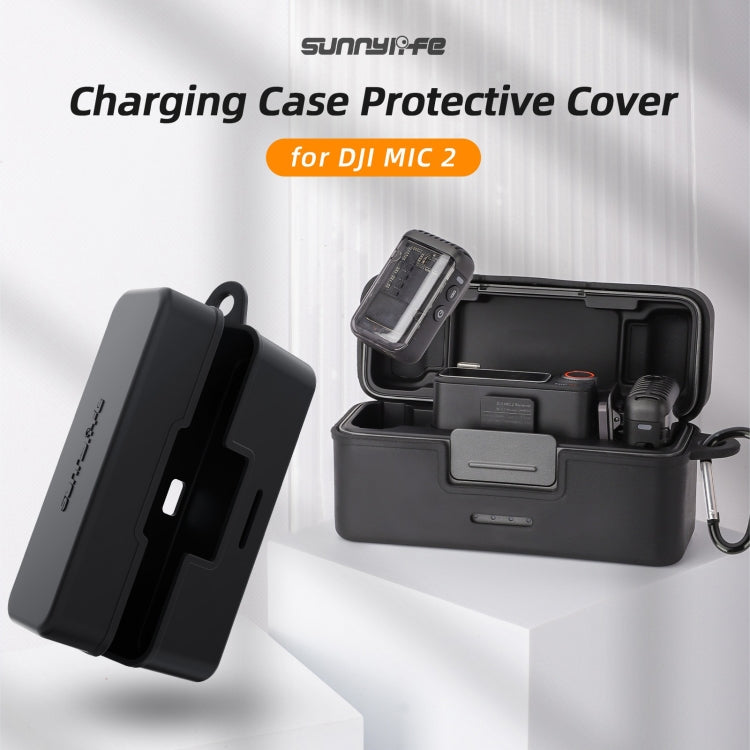For DJI Mic 2 Sunnylife BHT772 Charging Case Wireless Mic Soft Scratch-proof Protective Cover(Black) - HoMEdemic™ 